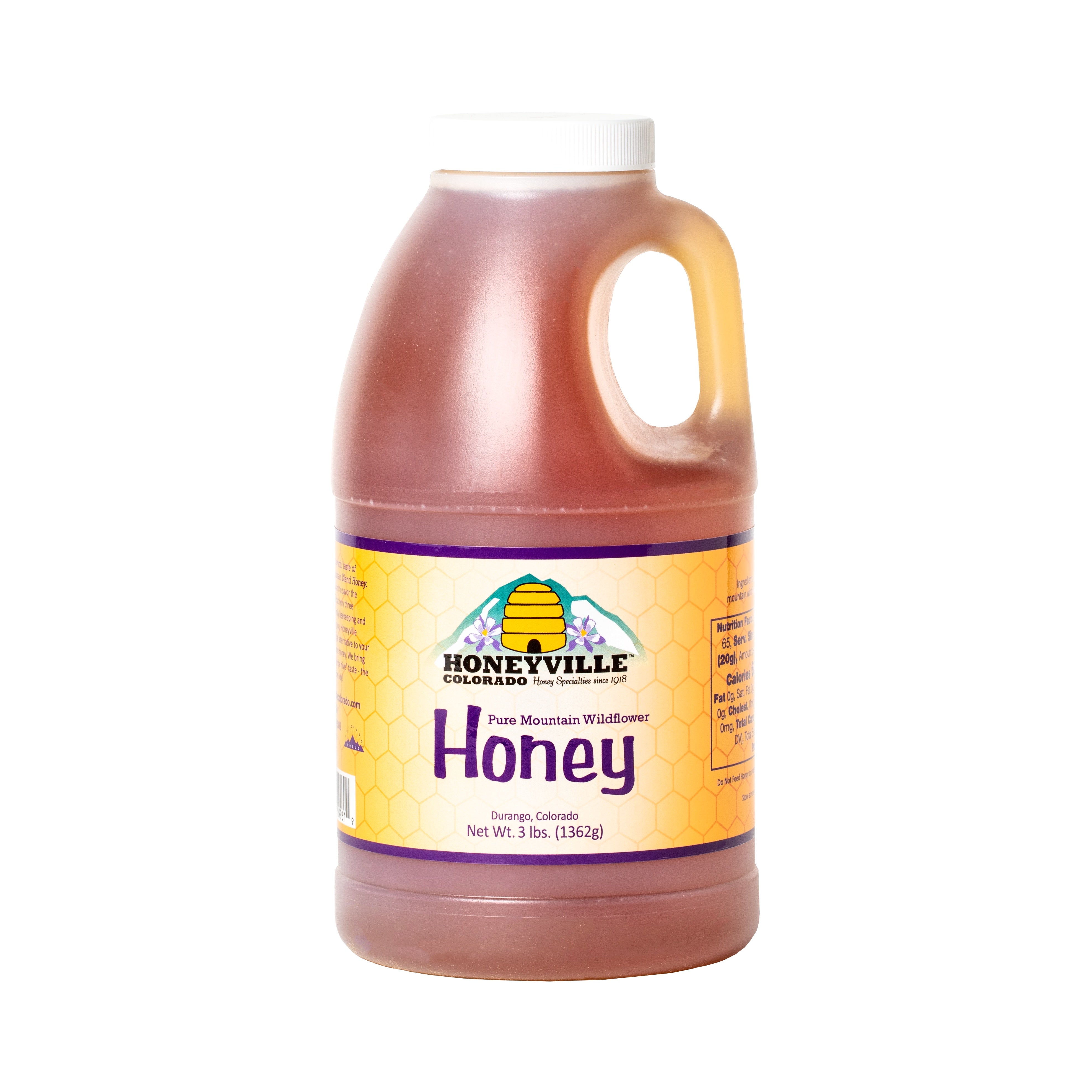 3 lb jug: Mountain Wildflower Honey