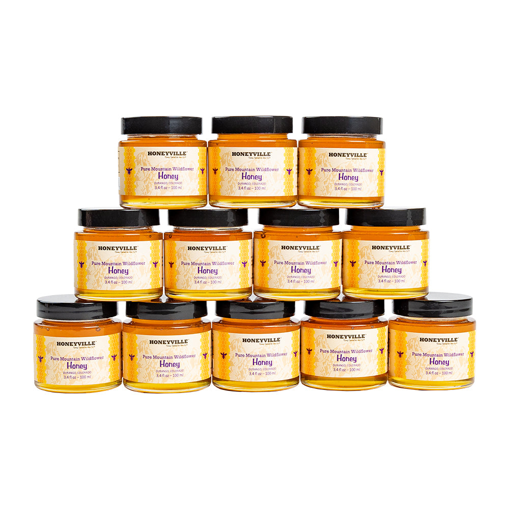 CASE: MINI Mountain Wildflower Honey  12/3.4 OZ